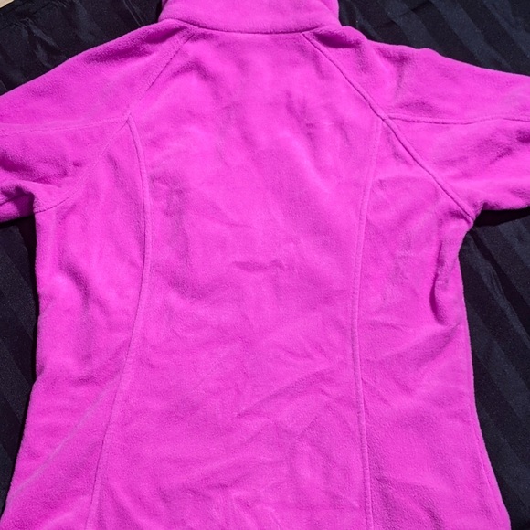 Columbia Pink Full Zip Fleece Sweater - Sz L - Picture 11 of 16